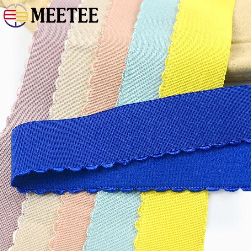 8/200Meters 40mm Nylon Elastic Band for Waist Tape Pants Belt Stretch Strap Underwear Shoulder Ribbon DIY Sewing Accessories