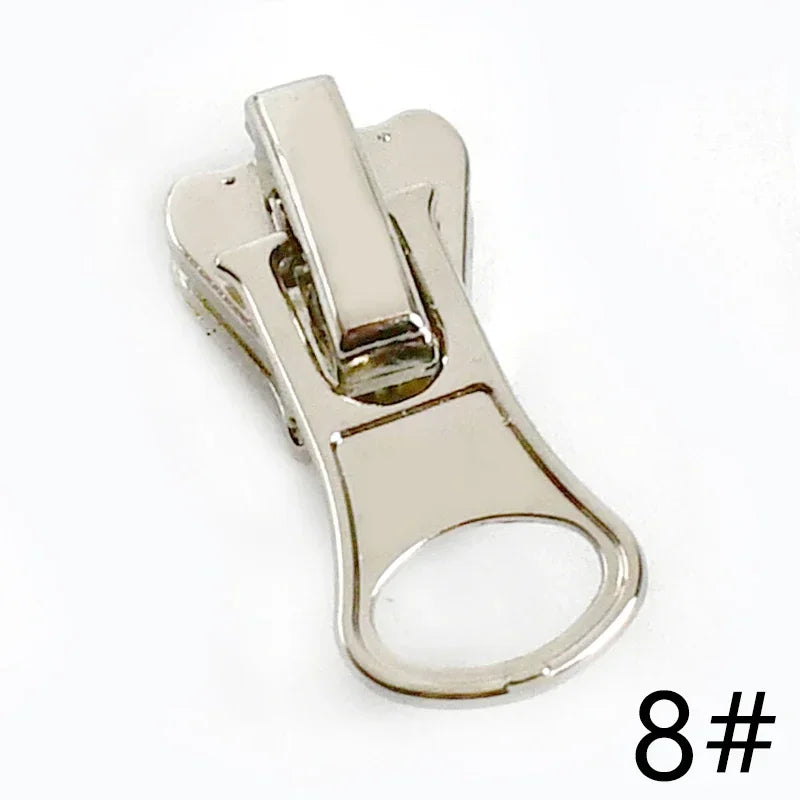 30/1000Pcs 3# 5# 8# 10# Zipper Sliders for Resin Zippers Backpack Bag Zip Puller Head Zips Repair Kit Sewing Clothing Accessories