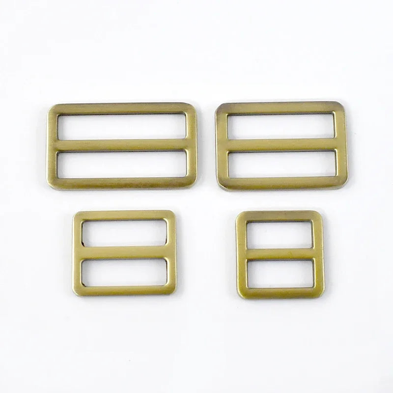 15/500Pcs 20-50mm Metal D Rings Rectangle Loop Tri-Glide Buckle Slider Adjuster Bag Backpack Strap Buckles Garment DIY Accessory