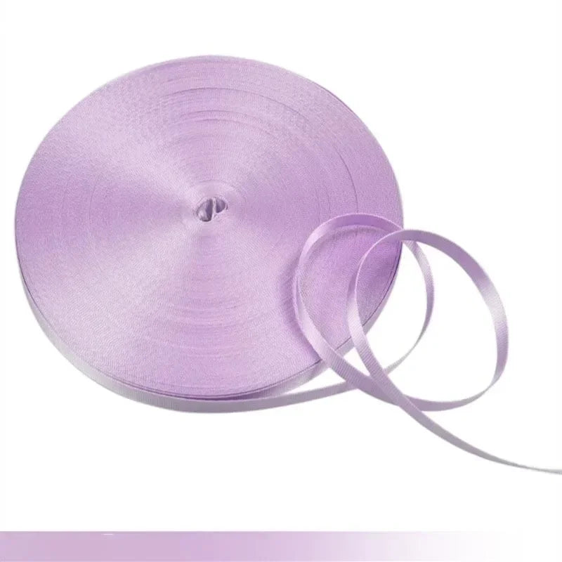 20/650Meters 10/12/15/20mm Nylon Webbing Tape 0.5mm Thick Lanyard Making Craft Decoration Ribbon Strap DIY Sewing Accessories