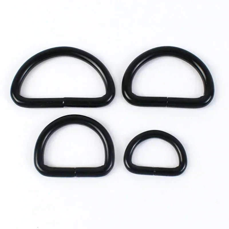 25/800Pcs Metal Bags Buckle 16-50mm Rectangle D Ring Webbing Belt Connect Hook Buckles Handbag Strap Clasp DIY Hardware Accessories