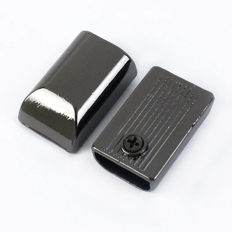30/600Pcs Meetee Metal Zipper Pull Tail Lock Clip Buckles Rope Cord Stop Plug Head Screw DIY Bags Leather Hardware Accessories