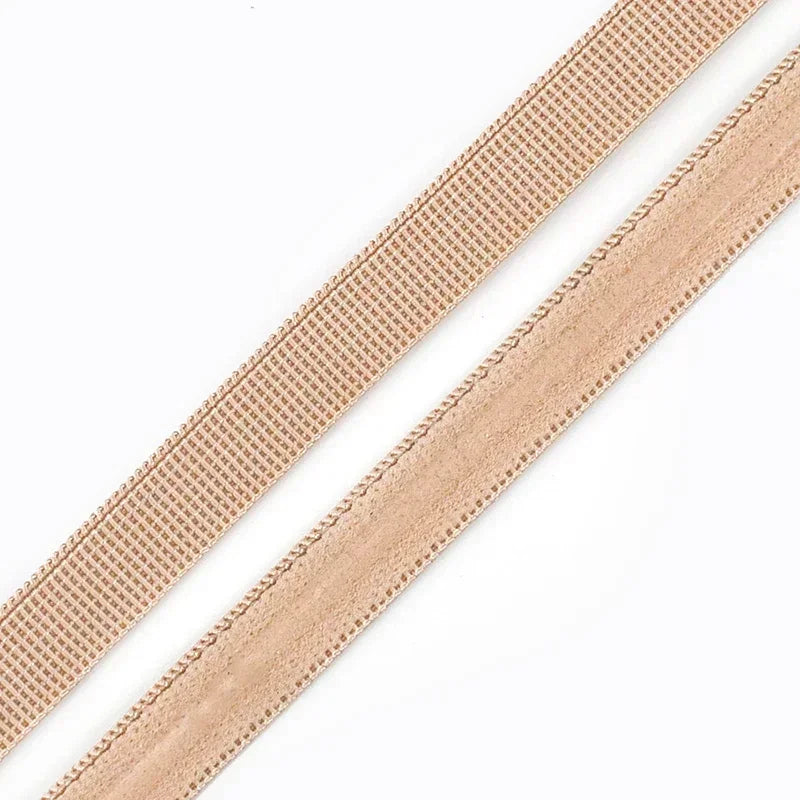 15/500M 10mm Non-slip Silicone Elastic Band Bra Stretch Ribbon Tape Underwear Strap Rubber Bands Belt DIY Sewing Accessories