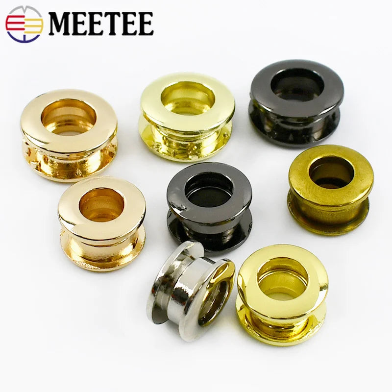 15/400Pcs 9/11/14mm Metal Bag Eyelets Leather Grommet Buckles Round Ring Clasps for Shoes Garment Rope Strap Hardware Accessories