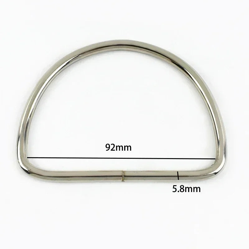 3/100Pcs Meetee D Ring Shape Buckle Metal Handles Handbag Luggage Purse Replacement Handle DIY Hardware Bag Belt Accessories