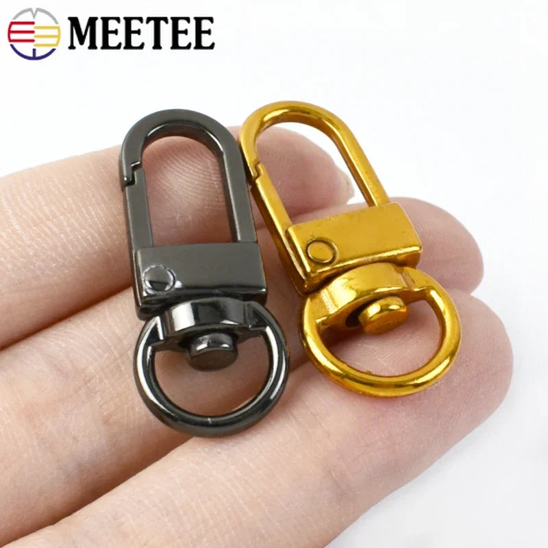 20/700pcs Meetee Metal Buckles Handbag Strap Lobster Carbiner Swivel Snap Hook Chain Clasp DIY Bags Hardware Sewing Accessories