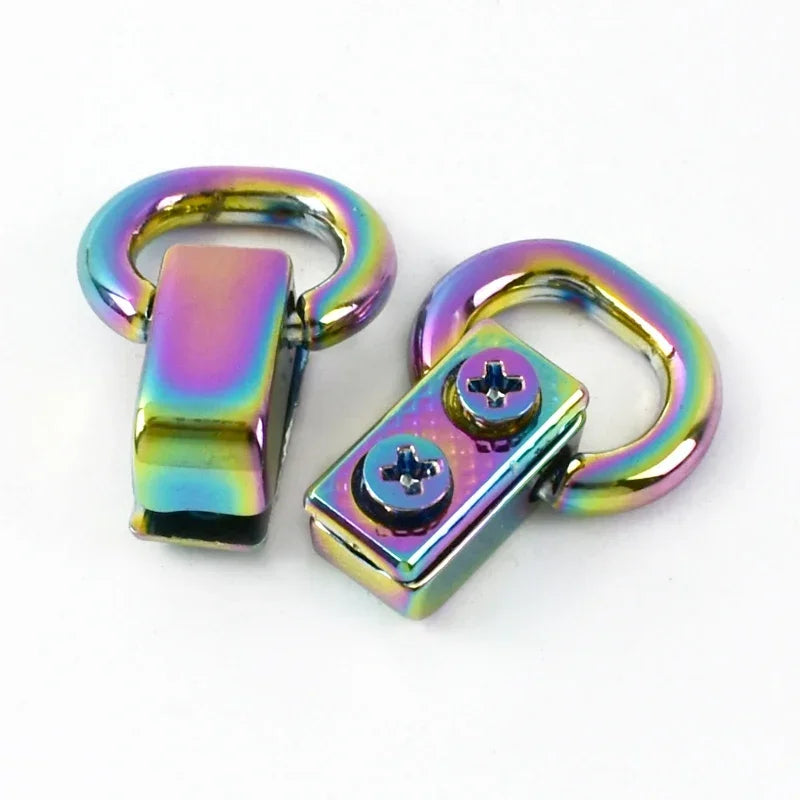 15/400Pcs 11mm Ring Metal Bags Strap Buckles Side Clasp Clip Hooks for Bag Belt Webbing Leather Craft Hardware Accessories