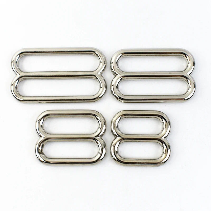 15/500Pcs 25/32/38/50mm Metal Tri Glide Slider Buckles Webbing Straps Adjuster Ring Buckle for Bag Strap DIY Hardware Accessories