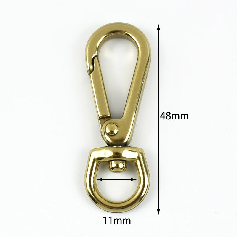 5/160Pcs Solid Brass Trigger Clips Swivel Lobster Clasp Snap Hook for Bag Strap Belt Webbing Pet Dog Rope Leashes Hang Hooks
