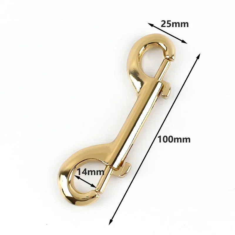 2/60Pcs Doubler Ring Snap Hook Buckle Bag Strap Carabiner Connector Hooks Dog Collar Trigger Clip Hanger Lobster Clasp Accessories
