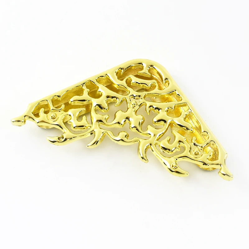 8/300Pcs Flower Hollow Metal Corner Decorative Buckle Purse Edge Protectors Clip Buckles Book Cover Corners Clasp DIY Hardware