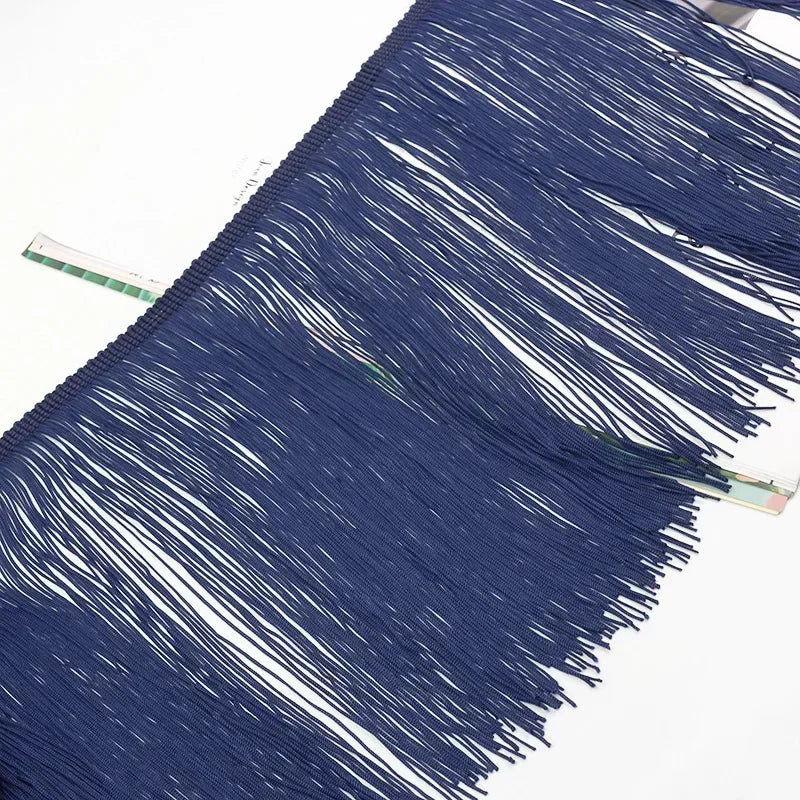 3/100Meters 20cm Polyester Tassel Fringe Curtains Lace Trim Latin Dress Decor Ribbon Clothes Fringes Fabric DIY Sewing Accessories