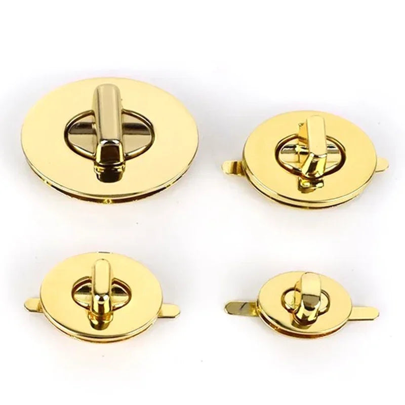 8/200Pcs Oval Metal Durable Clasp Turn Twist Lock DIY Handbag Bag Decoration Closure Buckle Purse Luggage Hardware Accessories