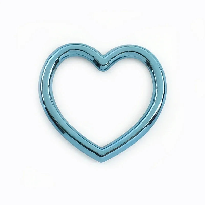 15/500Pcs Metal Heart O Ring Buckle Bags Strap Chain Connection Hooks Webbing Belt Adjust Clasp DIY Hardware Accessories