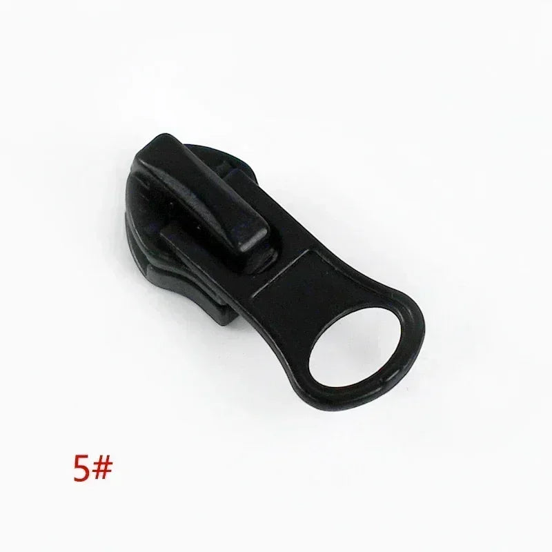 30/500Pcs Nylon Zip Slider Puller Reversed Zipper Head for Invisible Waterproof Zippers Luggage Coat DIY Sewing Accessories
