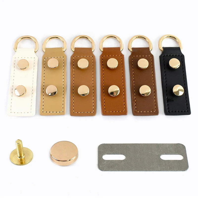 5/150Sets 2.5*9cm Handmade PU Leather Bag Clip Clasp with Screw Backpack Purse Metal D Buckles DIY Replacement Bags Accessories