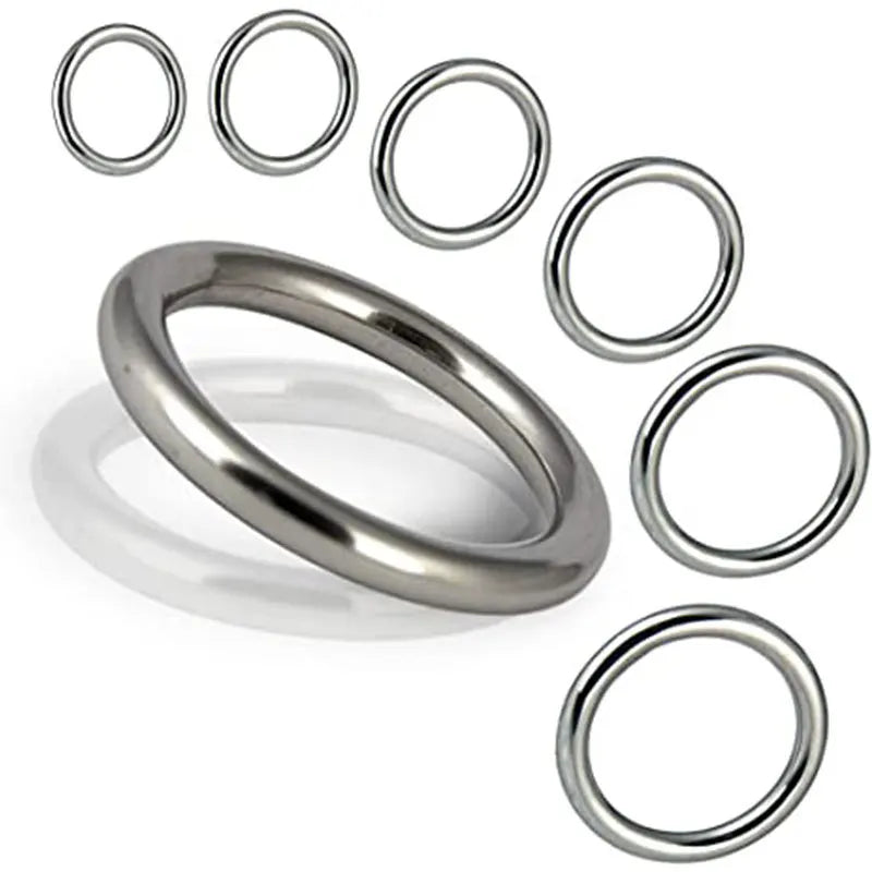 20/600Pcs 316# Stainless Steel Seamless O Rings Buckle Pet Collar Clasp Backpack Strap Hanging Bed Connection Anti-rust Ring