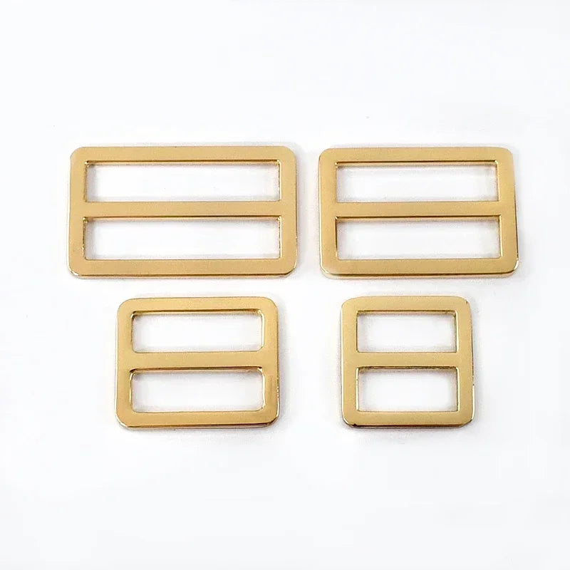 15/500Pcs 20-50mm Metal Ring Buckle Bag Strap Tri Glide Slider Adjuster Webbing Backpack Belt Clasp Hook DIY Hardware Accessories