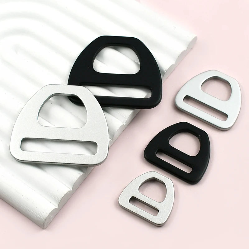 15/300Pcs 15-38mm O D Hook Webbing Buckles Triangle Bag Strap Hanger Rings Aluminum Buckle Belt Holder Carabiner Clip Fastener