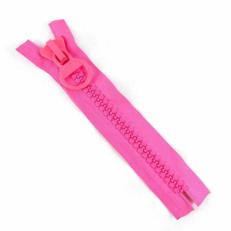 5/120Pcs Meetee 25cm 20# Extra Large Resin Zipper No Endless Lock Pocket Zippers for Wallet Pencil Bags Zip Sewing DIY Accessories