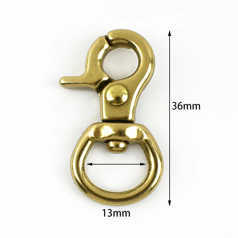 5/160Pcs Solid Brass Trigger Clips Swivel Lobster Clasp Snap Hook for Bag Strap Belt Webbing Pet Dog Rope Leashes Hang Hooks