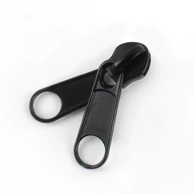 20/600Pcs Meetee Zipper Slider for 5# Nylon Zippers Tapes Backpack Jacket Zip Puller Head Repair Kit DIY Sewing Accessories