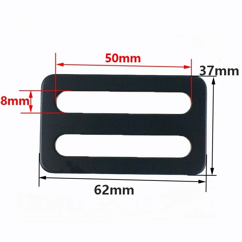 20/100Pcs 20-50mm Stainless Steel Tri-Glide Buckles Strap Slider Rings for Backpack Bag Belt Webbing Adjuster Hardware Parts