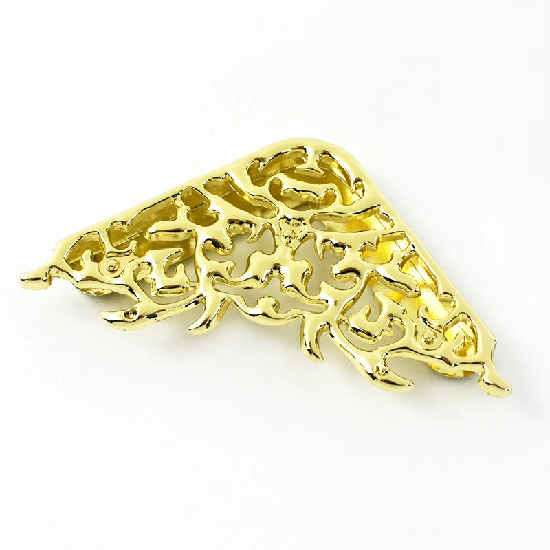 8/300Pcs Flower Hollow Metal Corner Decorative Buckle Purse Edge Protectors Clip Buckles Book Cover Corners Clasp DIY Hardware