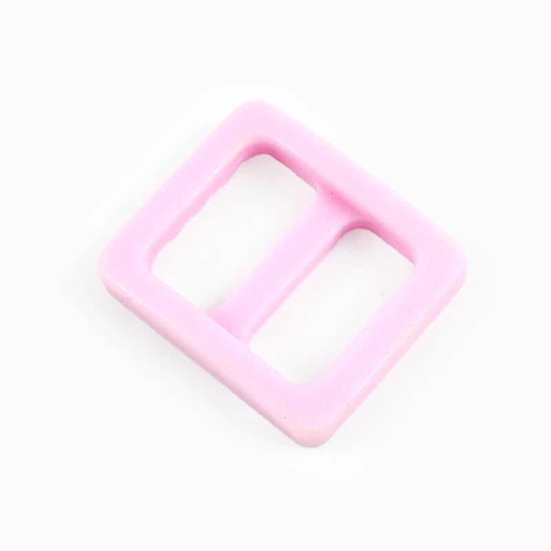 Meetee 100Pcs Colorful 10mm Plastic Slider Tri-Glide Adjustable Buckles Dog Collar Harness Backpack Strap Webbing Bag Parts