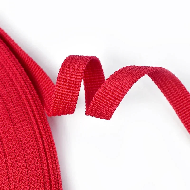 25/500Meters 3/8''inch(10mm) Polypropylene Webbing Weave Braided Belt Ribbon for Bags Dog Collar Belts Garment Sewing Accessory