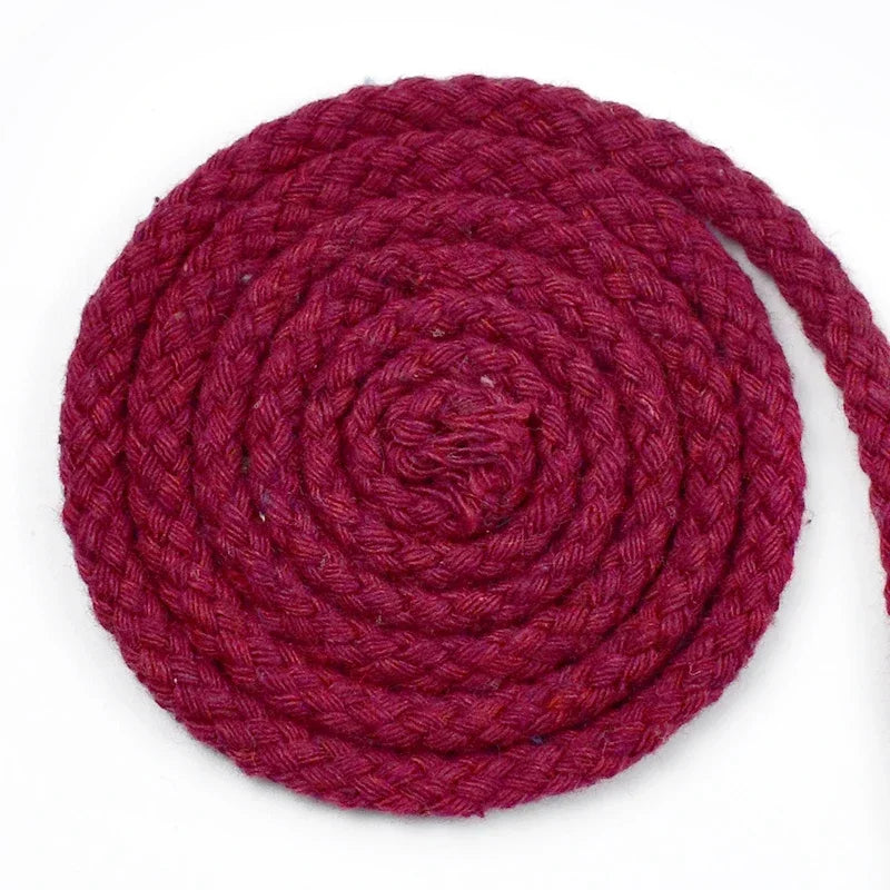 25/800Meters 7mm 8 Shares Round Cotton Cords Decorative Rope Twisted Braided Drawstring Ropes DIY Home Textile Craft Sewing