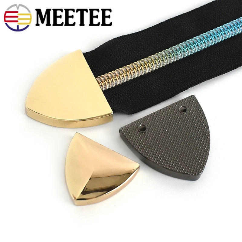 8/300pcs 25/31mm Metal Tail Clip Stopper Bag Zipper Straps Decoration Buckles End Clips Clasp Cord Lock DIY Hardware Accessories