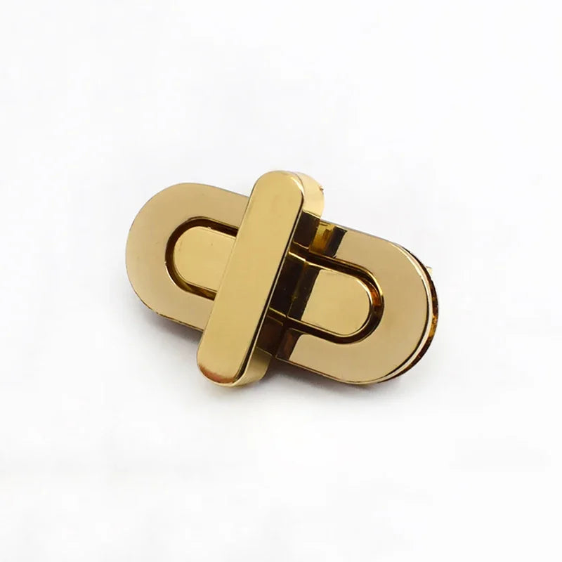 5/130pcs Meetee 42*18/34*16mm Bag Turn Twist Lock Buckles Metal Purse Handbag Decor Mortise Closure Clasp DIY Hardware Accessories