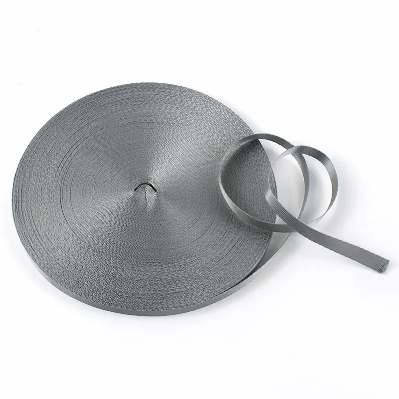 20/650Meters 10/12/15/20mm Nylon Webbing Tape 0.5mm Thick Lanyard Making Craft Decoration Ribbon Strap DIY Sewing Accessories