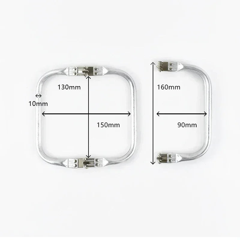 3/100Pcs Metal Kiss Clasp Purse Frame Aluminium Tube Bag Handle Wallet Frames Buckle DIY Clutch Handbag Parts Hardware Accessories