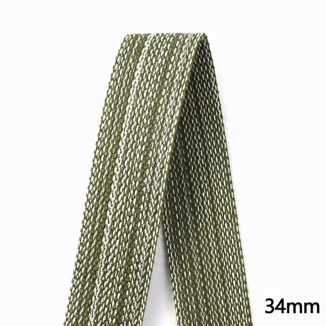 8/200M Polyester Cotton Webbing Strap Tape Jacquard Bag Shoes Backpack Label Ribbons DIY Sewing Biasband Clothing Accessories