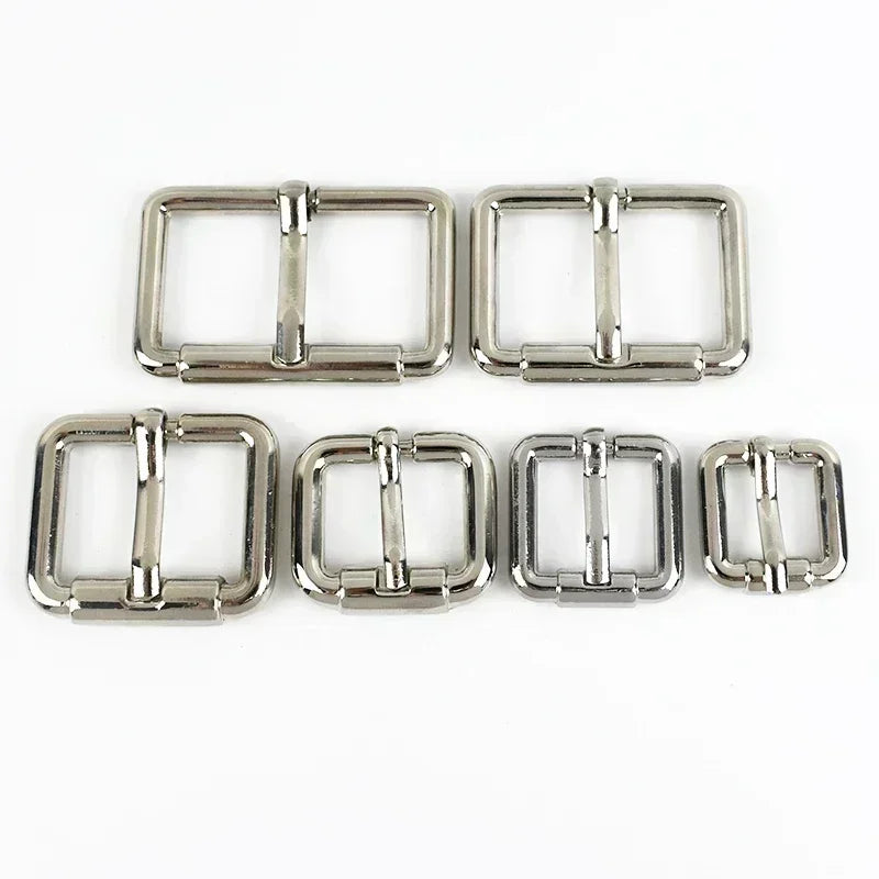 15/500Pcs 13-38mm Metal Pin Buckle Square Adjuster Clasp for Backpack Bag Strap Belt Dog Leash Collar DIY Hardware Accessories