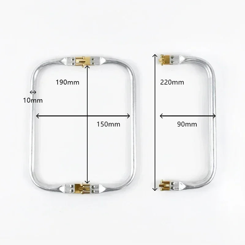 3/100Pcs Metal Kiss Clasp Purse Frame Aluminium Tube Bag Handle Wallet Frames Buckle DIY Clutch Handbag Parts Hardware Accessories