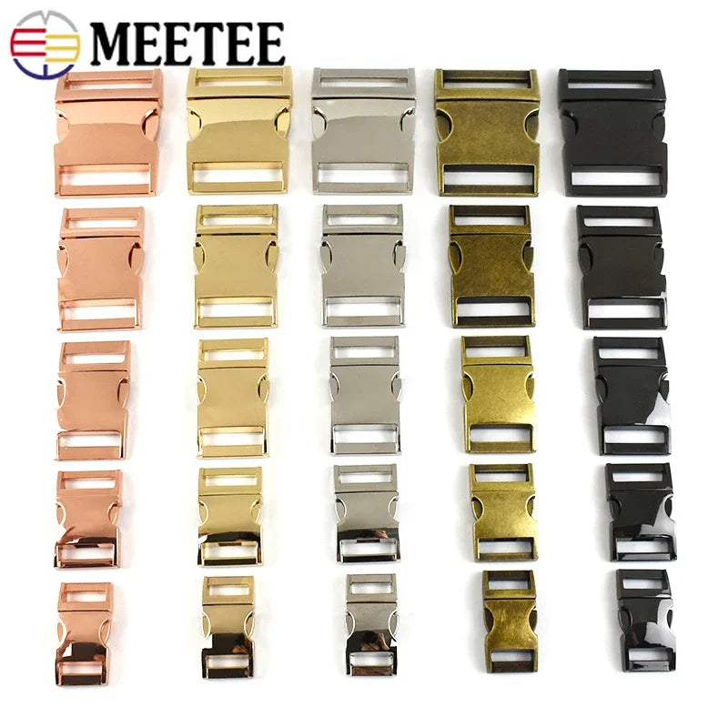 5/160Pcs Metal Side Quick Release Curved Buckles Backpack Strap Clasp Webbing Dog Collar Belt Buckle DIY Hardware Bag Accessories