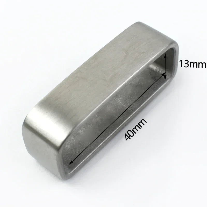3/100Pcs 35/40mm Solid Stainless Steel Metal Ring Belt Loop Buckle Men's Keeper Jeans Clothing Accessories for 34-39mm Belts