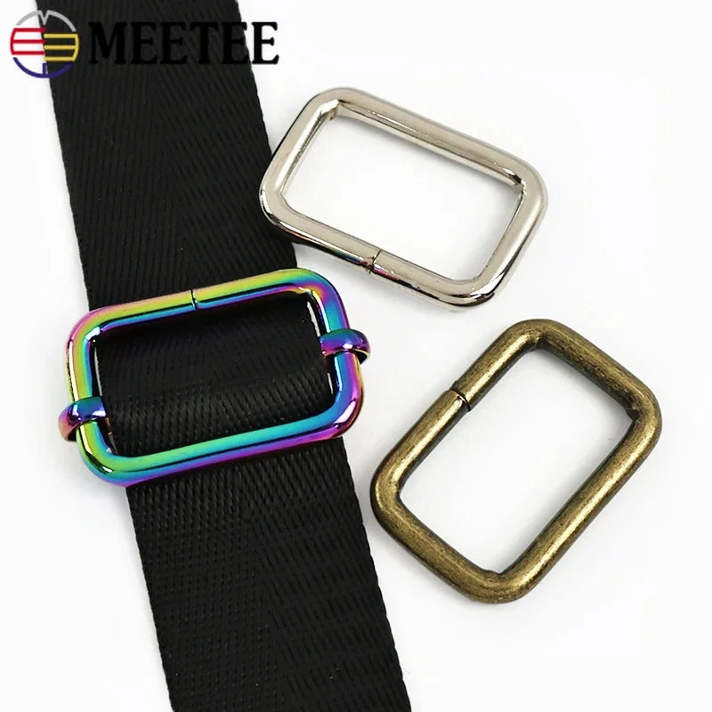 20/600Pcs 16-50mm D Ring Tri-glide Adjust Roller Pin Buckle Slider Clasp Handbag Bag Strap Web Connector Hook Hardware Accessoies