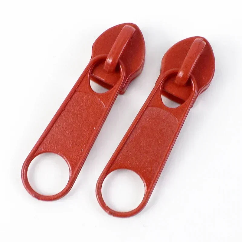 3# 5# Nylon Zipper Slider 30/1200Pcs Colorful Zip Pull Head Clothing Zippers Puller Backpack Closure Zips Sliders DIY Repair Kits