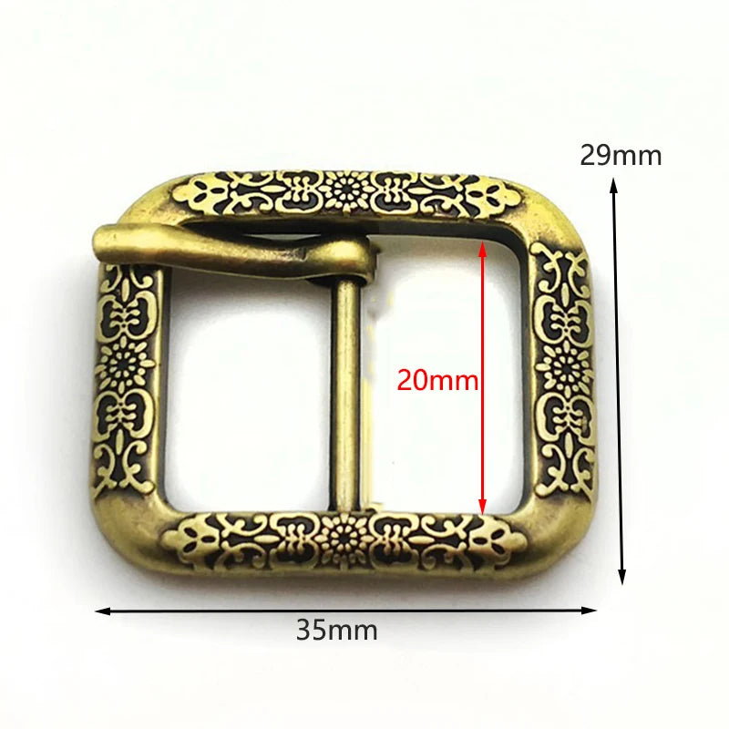 8/200Pcs 20/35/40mm Vintage Ancient Silver Brass Metal Belt Buckles Leather Waistband Adjust Pin Buckle Apparel Fastex Clasp Head