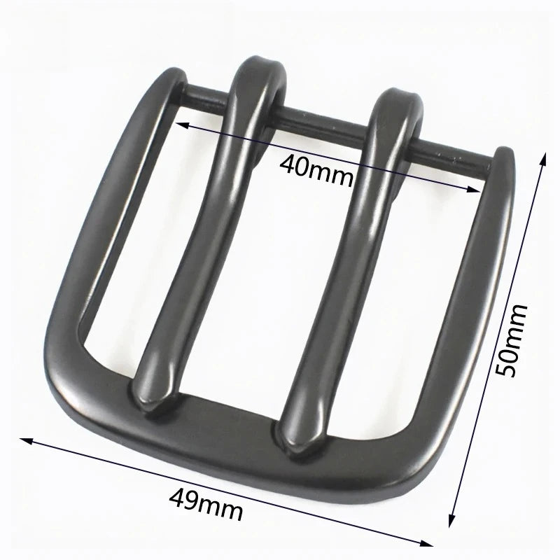 3/100Pcs 40mm Metal Pin Buckle Garment Belt Adjuster Clasp Double Bag Strap Hook Pants Jeans Buckles DIY Sewing Accessories