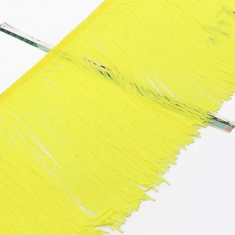 3/100Meters 20cm Polyester Tassel Fringe Curtains Lace Trim Latin Dress Decor Ribbon Clothes Fringes Fabric DIY Sewing Accessories