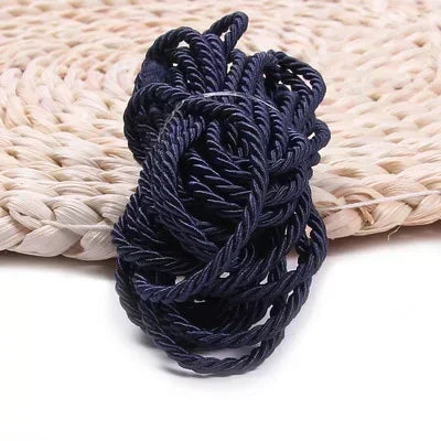25/930M 3mm Polyester Twisted Braided Cord 3 Shares Ropes for Bag Strap Curtain Decorative Gift Box Rope DIY Sewing Accessory