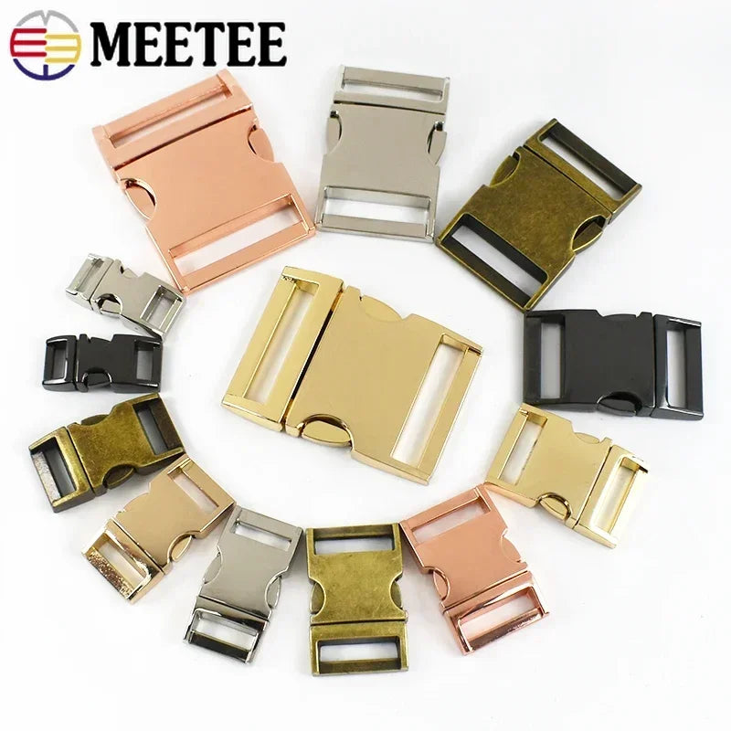 5/160Pcs Metal Side Quick Release Curved Buckles Backpack Strap Clasp Webbing Dog Collar Belt Buckle DIY Hardware Bag Accessories