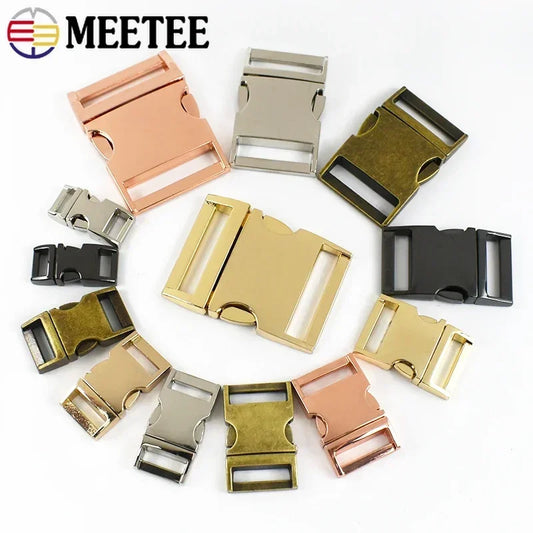 5/160Pcs Metal Side Quick Release Curved Buckles Backpack Strap Clasp Webbing Dog Collar Belt Buckle DIY Hardware Bag Accessories