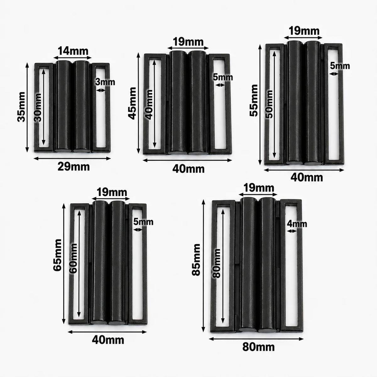 8/300Pcs 30-80mm Metal Belt Buckles Dress Waistband Clasp Coat Decorative Belts Buckle Clothing Waist Closure Clasps Accessories