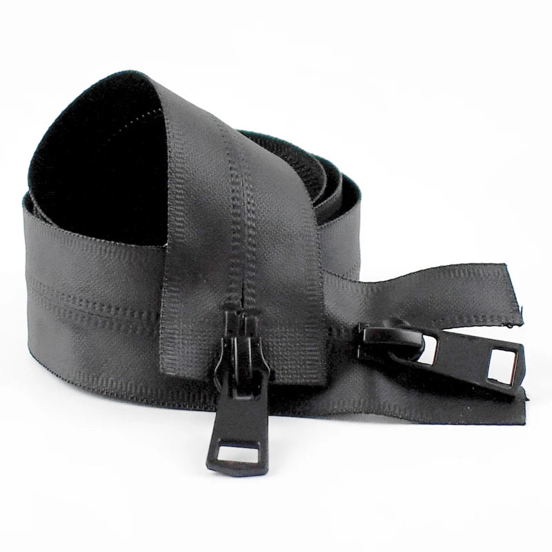 8/300Pcs 20-150cm 5# Waterproof Nylon Zipper Double Slider Open-End Invisible Zip DIY Outdoor Bag Jacket Clothes Sewing Accessories
